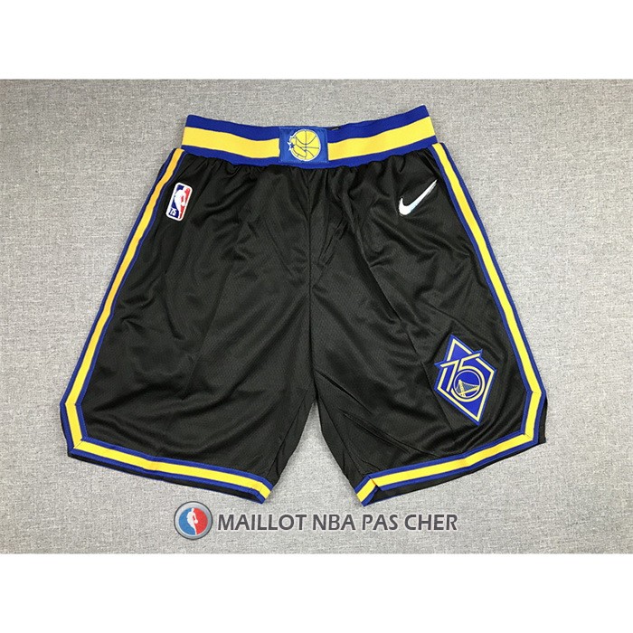 Short Golden State Warriors Ville Edition 2021-22 Noir